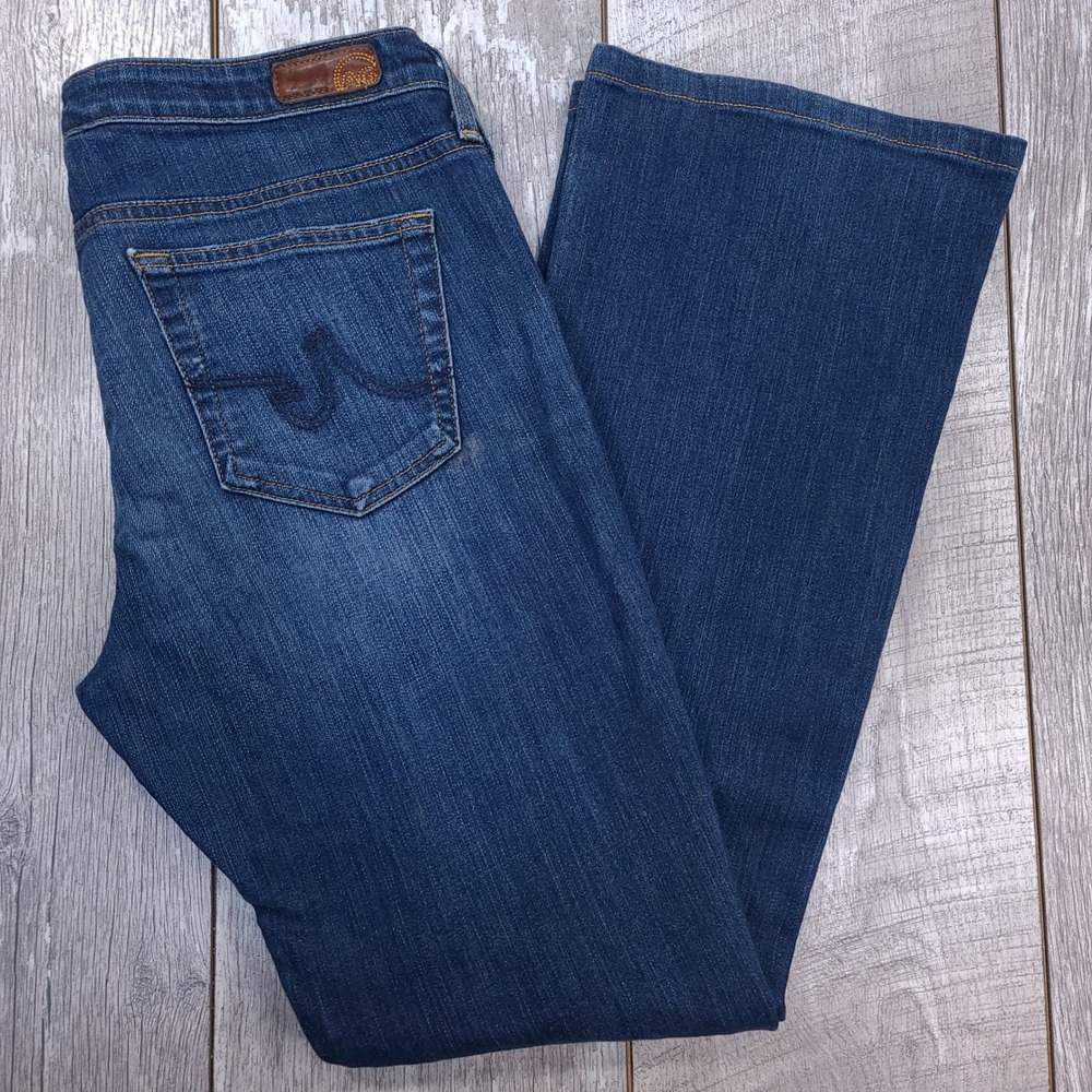 AG Adriano Goldschmied The Angel Jeans Womens 30 Blue Low Rise Bootcut Denim